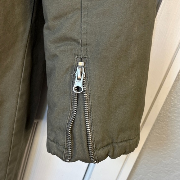 Me Jane L Quilted Olive Green Military Jacket - Picture 8 of 12